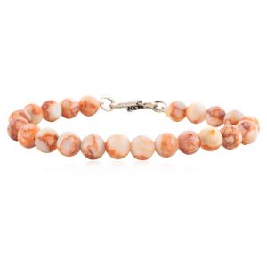 Natural Healing Crystal Brown Jasper Semi Precious Gemstone Bracelet