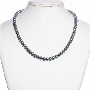 Genuine Grey Pearl Semi Precious Stone Necklace Strong Believed