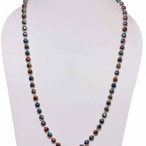 Natural Healing Chakra Onyx Semi Precious Necklace Increases Courage