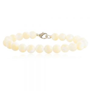 Original White Crystal Pearl Semi Precious Stone Stress Free Bracelet