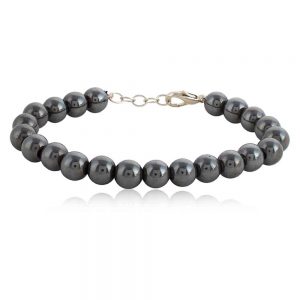 Natural Healing Reiki Haematite Stone Semi Precious Willpower Bracelet