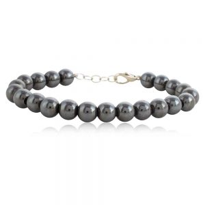 Natural Healing Reiki Haematite Stone Semi Precious Willpower Bracelet