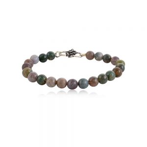 Reiki Crystal Agate Semi Precious Stone Bracelet Learning Ability
