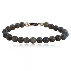 Natural Reiki Grey Brown Jasper Semi Precious Stone Bracelet For Eyes