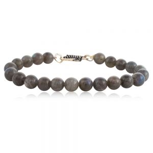 Natural Reiki Grey Brown Jasper Semi Precious Stone Bracelet For Eyes