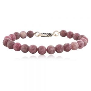 Original Purple Tourmaline Reiki Crystal Semi Precious Stone Bracelet