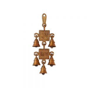 Decorative Brass Wall Hanging Double Bell