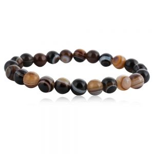 Natural Strange Power Evil Eye Semi Precious Stone Protection Bracelet
