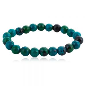 Natural Healing Chrysocolla Semi Precious Stone Bracelet For Arthritis