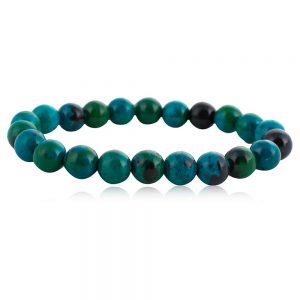 Natural Healing Chrysocolla Semi Precious Stone Bracelet For Arthritis