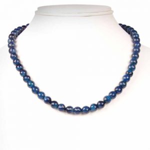 Blue Onyx Crystal Semi Precious Gemstone Necklace Suited For Any Dress