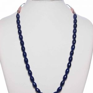 Natural Black Jade Heart Chakra Semi Precious Stone Necklace Purity