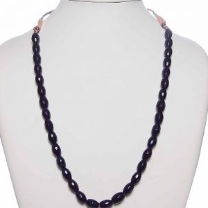 Black Jade Semi Precious Stone Necklace Promotes Love Courage Wisdom