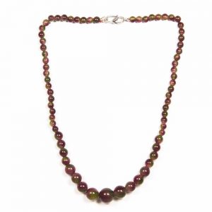 Genuine Red Crystal Semi Precious Stone Beautiful Necklace Look Pretty