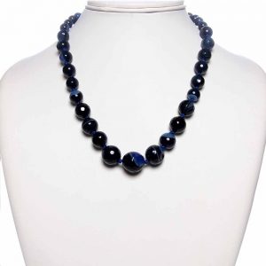 Onyx Semi Precious Stone Necklace Feels Very Secure & Perfect Look