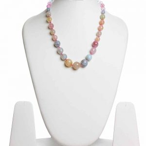 Original Healing Crystal Onyx Semi Precious Stone Graduation Necklace