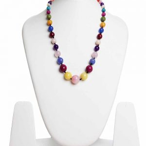 Natural Onyx Semi Precious Reiki Crystal Chakra Healing Stone Necklace