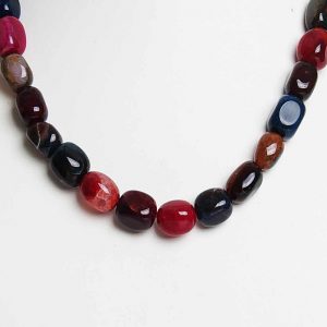 Natural Multicolor Onyx Crystal Semi Precious Stone Necklace Jewellery