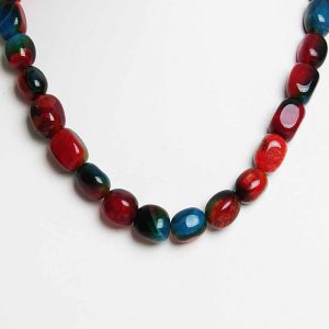 Reiki Crystal Chakra Healing Stone Semi Precious Onyx Tumble Necklace