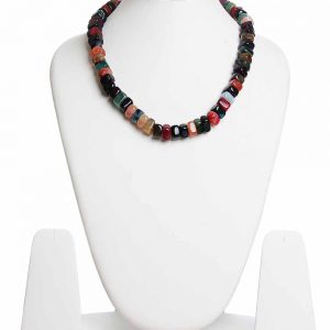 Semi Precious Onyx Tumble Reiki Crystal Chakra Healing Stone Necklaces