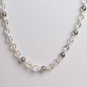 Genuine Healing Crystal Quartz Semi Precious Stone Energy Necklace