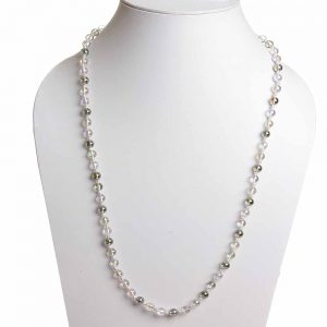 Genuine Healing Crystal Quartz Semi Precious Stone Energy Necklace