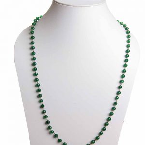 Green Onyx Reiki Crystal Chakra Healing Semi Precious Stone Necklace