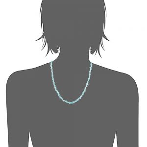 Genuine Reiki Chakra Apatite Semi Precious Stone Necklace For Calcium