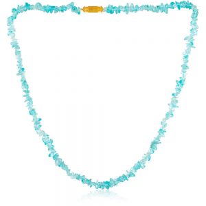 Genuine Reiki Chakra Apatite Semi Precious Stone Necklace For Calcium