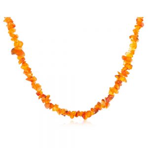 Genuine Reiki Healing Chakras Carnelian Semi Precious Stone Necklace