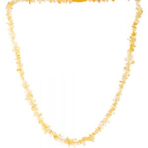 Natural Healing Citrine Semi Precious Gemstone Necklace For Motivation