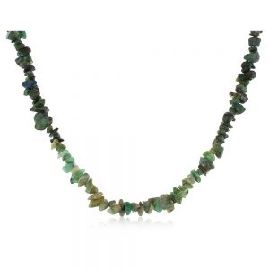 Genuine Reiki Healing Emrald Semi Precious Stone Necklace Healthy Skin