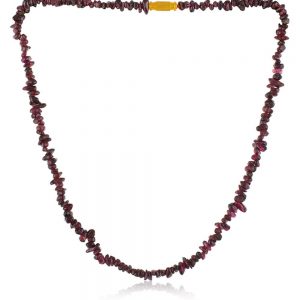 Genuine Healing Reiki Garnet Stone Semi Precious Energy Level Necklace