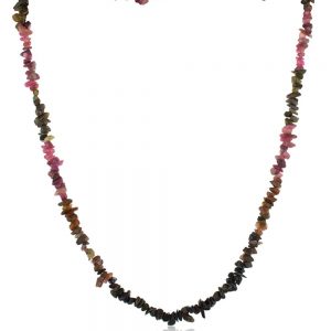 Original Healing Reiki Crystal Tourmaline Semi Precious Stone Necklace