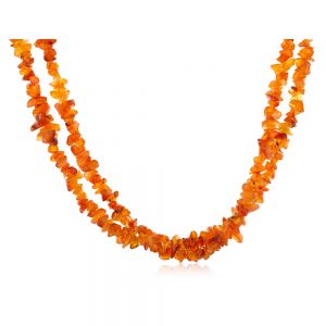 Genuine Crystal Reiki Carnelian Semi Precious Stone Necklace For Peace