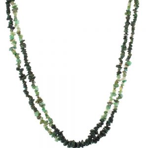 Emerald Green Chips Semi Precious Necklace Physical Emotional Love