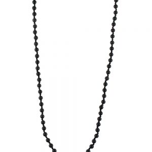 Genuine Healing Crystal Black Obsidian Semi Precious Stone Necklace