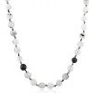 Natural Black Tourmaline Healing Crytal Semi Precious Stone Necklace