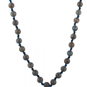 Genuine Reiki Labradorite Jasper Semi Precious Stone Protect Necklace