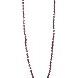 Genuine Crystal Pink Lepidolite Semi Precious Stone Passion Necklace