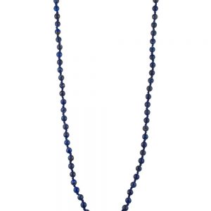 Genuine Crystal Blue Lapis Lazuli Semi Precious Stone Passion Necklace