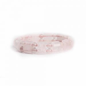 Natural Pink Crystal Semi Precious Stone Bracelet Releases Impurities