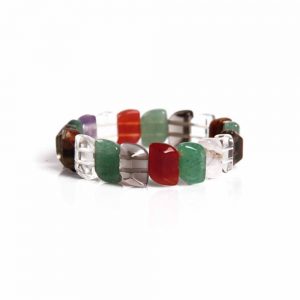 7 Chakra Genuine Multi Reiki Crystal Chakra Gemstone Energy Bracelet