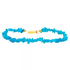 Genuine Crystal Apatite Semi Precious Stone Bracelet For Teeth & Bones