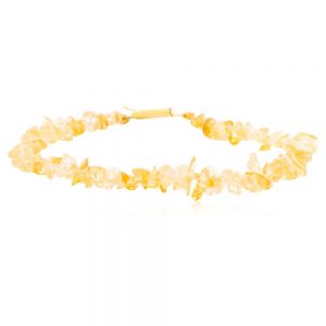 Natural Carnelian Semi Precious Stone Chips Bracelet Help Eye Problems