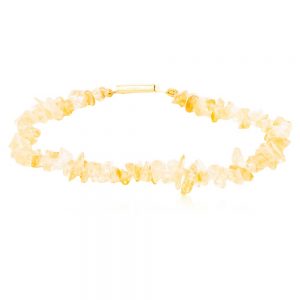 Natural Carnelian Semi Precious Stone Chips Bracelet Help Eye Problems