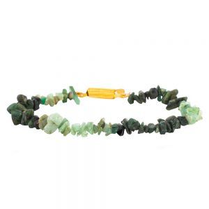 Natural Reiki Healing Emrald Semi Precious Stone Attracting Bracelet