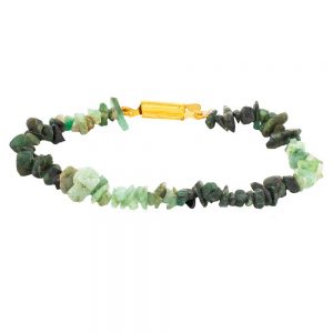 Natural Reiki Healing Emrald Semi Precious Stone Attracting Bracelet