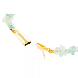 Natural Reiki Crystal Multi Fluorite Semi Precious Chips Bracelet