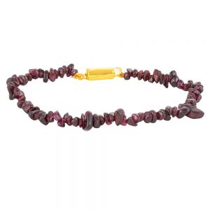 Natural Reiki Crystal Garnet Stone Semi Precious Re-energises Bracelet